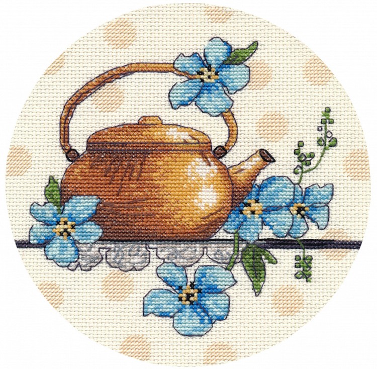 Набор для вышивания Овен 1587 Чайная миниатюра-2