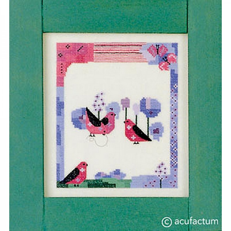 Набор для вышивания Acufactum 2310 Розовые птицы
