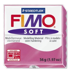 Fimo 8020-22 Полимерная глина Soft малиновая
