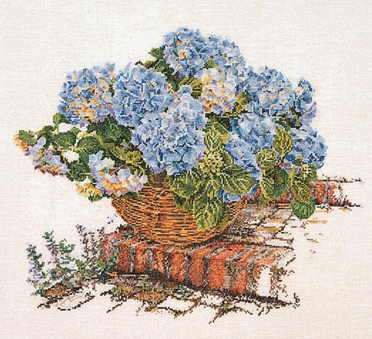 Набор для вышивания Thea Gouverneur 2046A Blue Hydrangea