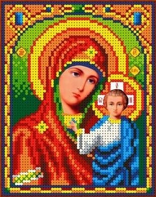 Набор для вышивания Каролинка КБИН(Ч) 5023/1 Богородица Казанская