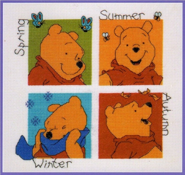 Набор для вышивания Janlynn 1133-55 Winnie the Pooh Seasons