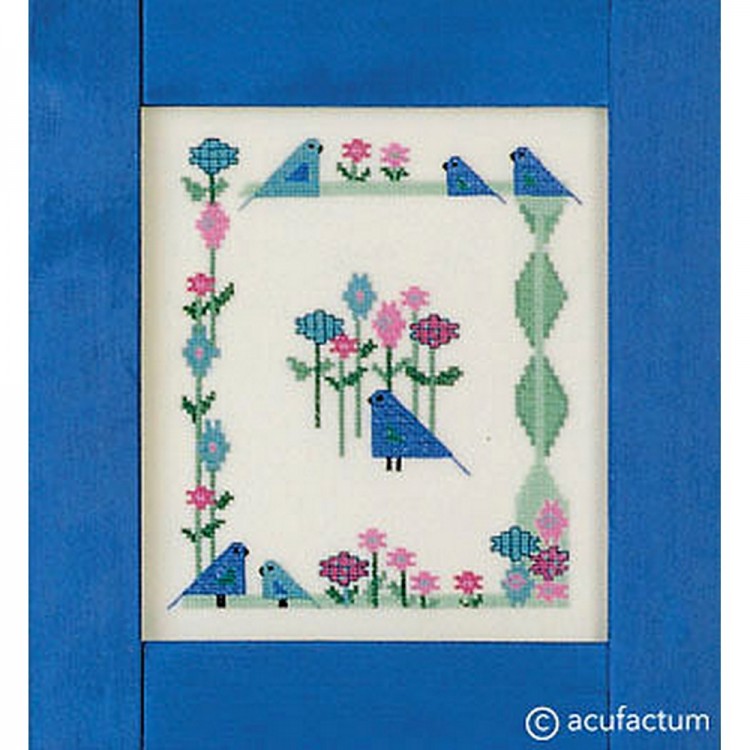 Набор для вышивания Acufactum 2311 Голубые птицы