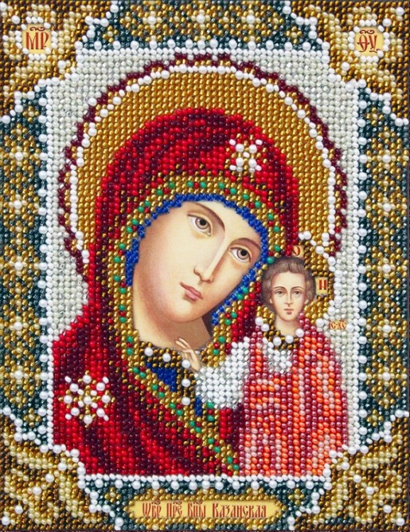 Набор для вышивания Паутинка Б-737 Богородица Казанская (венчальная пара)