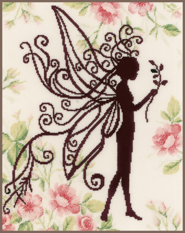 Набор для вышивания Lanarte PN-0188894 Flower fairy silhouette