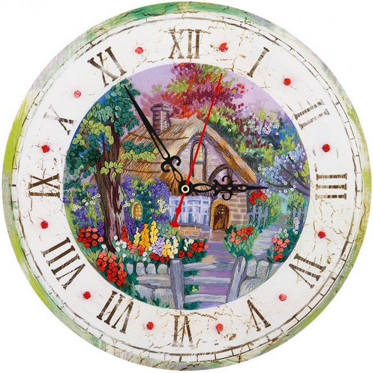 Набор для вышивания Панна JK-2107 (ЖК-2107) Часы с домиком