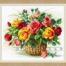 Набор для вышивания Риолис 1722 Корзина с розами