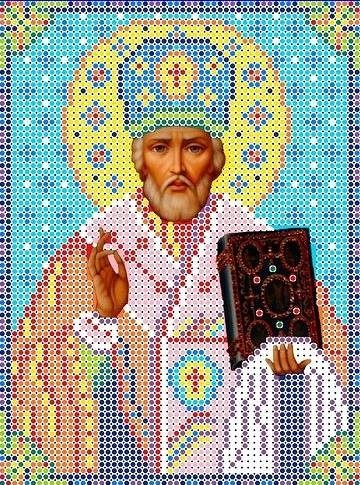 Набор для вышивания Каролинка КБИН(Ч) 5025 Святой Николай Угодник