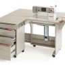 Hemline TLM.Q-G001T Стол раскладной для швейной машины с раскройным местом QUILTERS VISION, серый дуб