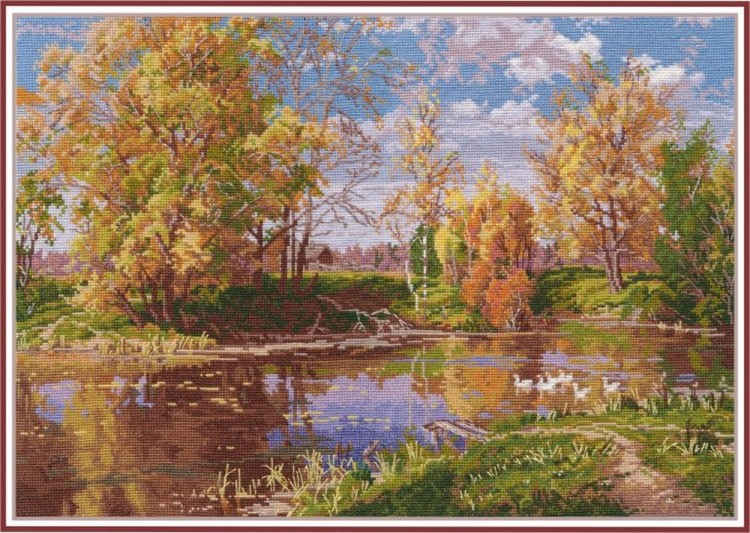 Набор для вышивания Овен 1240 Осенний пруд