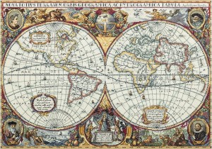 Панна PZ-1842 (ПЗ-1842) Географическая карта мира