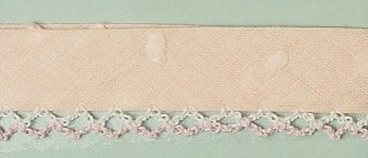 LAKIDAIN RUBI-2BIC/2-1 Косая бейка декоративная, цвет розовый с белым, ширина 20 мм