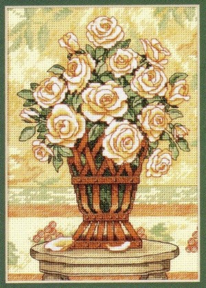 Dimensions 65006 White Rose Still Life (made in USA)