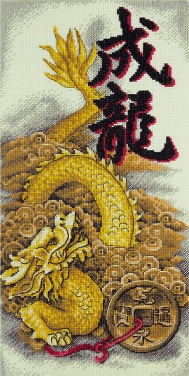 Набор для вышивания Панна I-1938 (И-1938) Золотой дракон