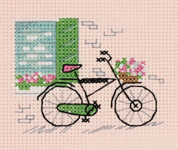 Набор для вышивания Кларт 8-408 Зарисовки. Велосипед
