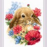 Набор для вышивания Риолис 1986 Кролик в цветах