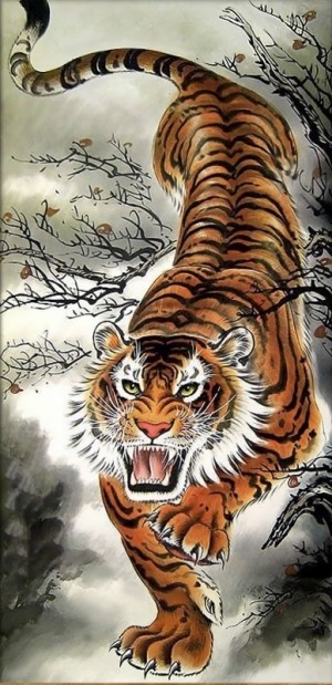 Алмазная живопись АЖ-4127 Тигр на охоте