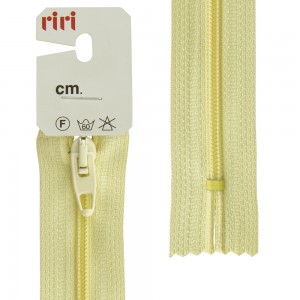 Riri 2518376/20/2308 Молния спираль, неразъемная, 4 мм, 20 см, пастельно-желтый