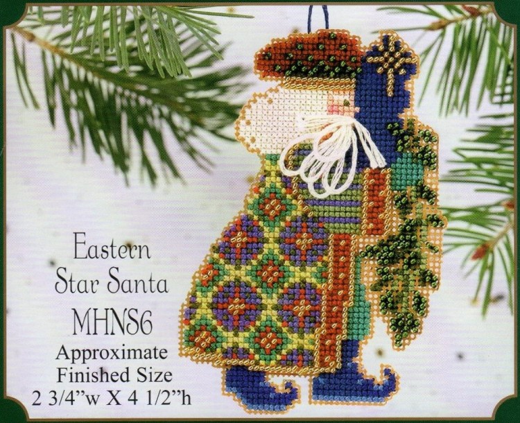 Набор для вышивания Mill Hill MHNS6 Eastern Star Santa