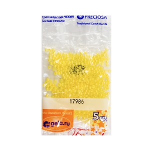 Preciosa Ornela 17986 Желтый бисер 10/0 5 г