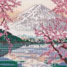 Набор для вышивания Овен 1311 Фудзияма и озеро Кавагути