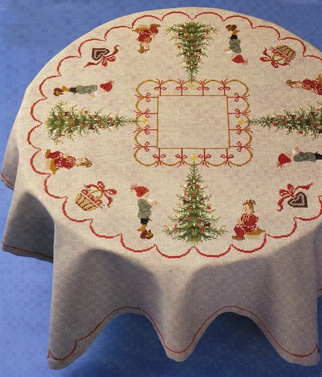 Набор для вышивания Oehlenschlager 43370 Скатерть "Рождественская"