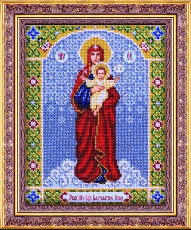 Набор для вышивания Паутинка Б-1029 Пресвятая Богородица Благодатное небо