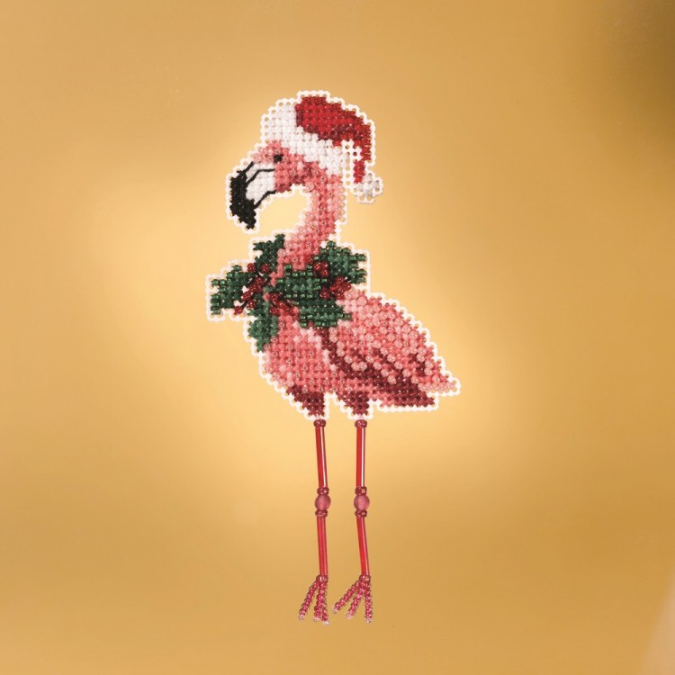 Набор для вышивания Mill Hill MH181935 Holiday Flamingo (Рождественский фламинго)