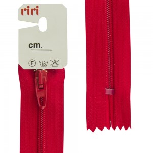 Riri 2518376/20/2407 Молния спираль, неразъемная, 4 мм, 20 см, красный