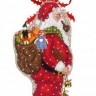 Набор для вышивания Le Bonheur des Dames 2734 Елочная игрушка "Pere Noel Hotte" (Дед Мороз С Корзиной)