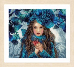 Lanarte PN-0188640 Девушка с синими цветами