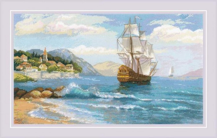 Набор для вышивания Риолис 1900 К далеким берегам
