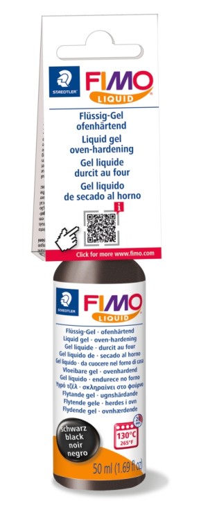 Fimo 8050-9 Liquid декоративный гель черный