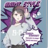 Блокнот Аниме Style (бирюзово-фиолетовая)