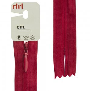 Riri 6010917/60/2410 Молния потайная, неразъемная, 4 мм, 60 см, красный темный