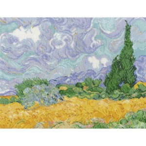 DMC BL1067 Van Gogh - AWheatfield, With Cypresses (Ван Гог - Пшеничное поле с кипарисами)