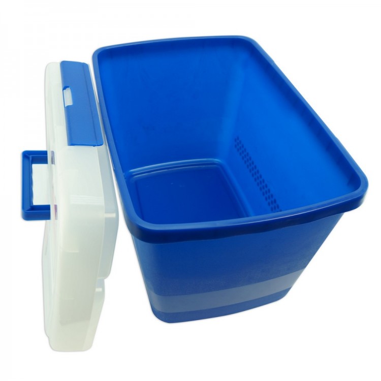 Hemline MR4608.NAVY Контейнер с крышкой на защелке для хранения швейных принадлежностей