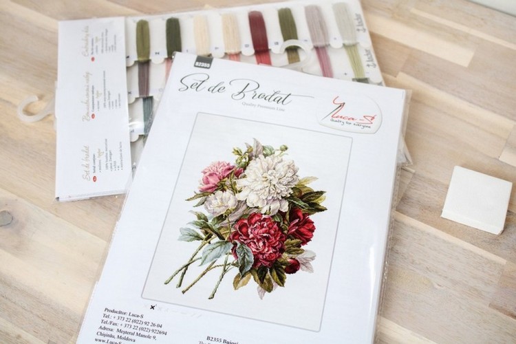 Набор для вышивания Luca-S B2355 Пионы