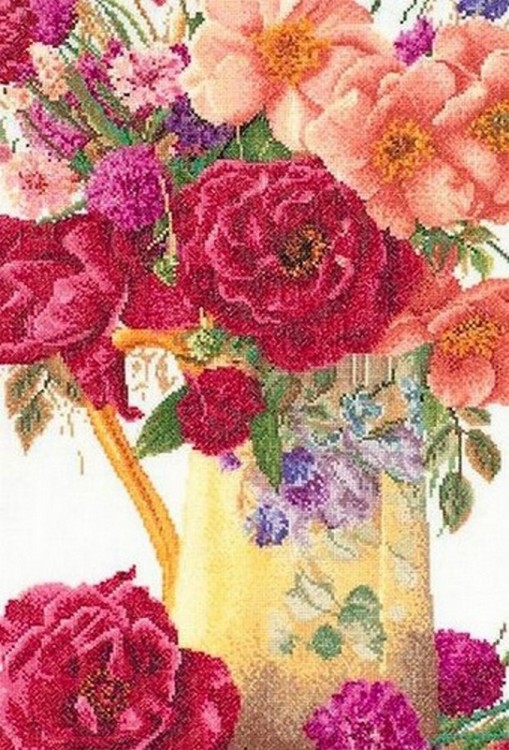Набор для вышивания Thea Gouverneur 3019A Rose Bouquet (Букет роз)