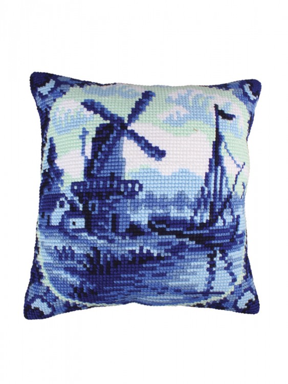 Collection D'Art 5200 Подушка "Делфтские мотивы"