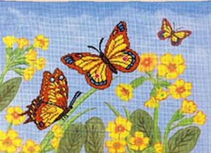 Schaefer 594/14 Бабочки на цветах