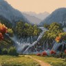 Белоснежка 1199-AS Голубые водопады