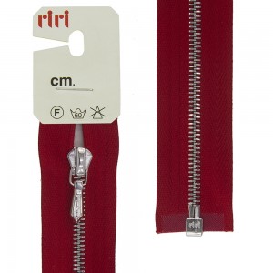 Riri 3000012/100/2407 Молния металлическая, разъемная, 4 мм, 100 см, красный