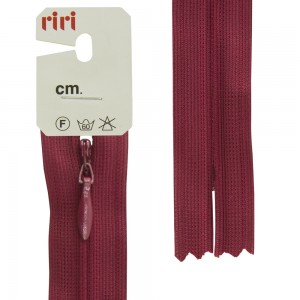 Riri 6010917/60/2411 Молния потайная, неразъемная, 4 мм, 60 см, бордовый