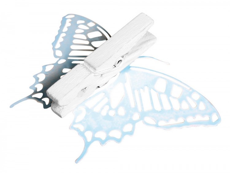 Rayher 56796000 Декоративные прищепки с украшением из металла "Бабочки"