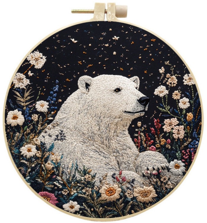 Набор для вышивания YoHobby yoli.114 Белый медведь