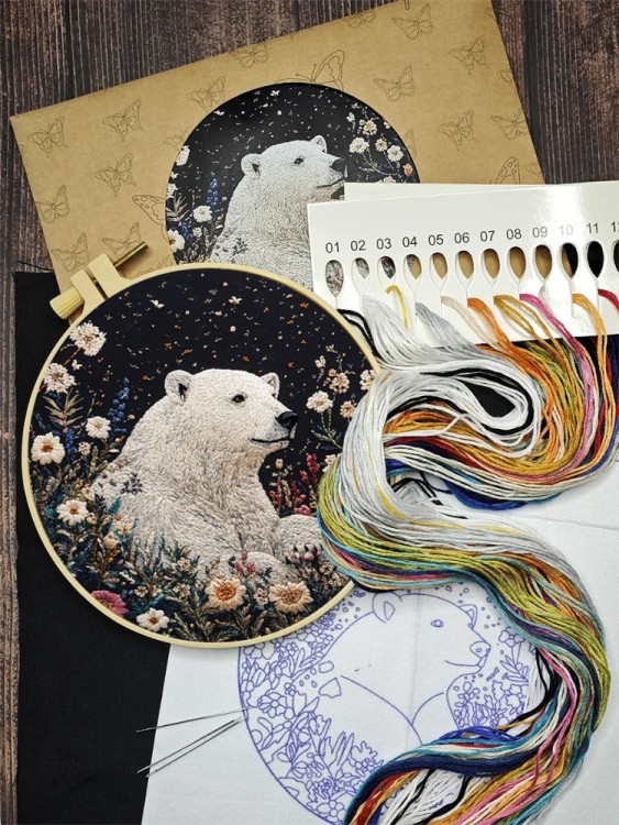 Набор для вышивания YoHobby yoli.114 Белый медведь