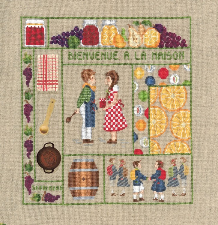 Набор для вышивания Le Bonheur des Dames 2658 Bienvenue Septembre (Добро пожаловать. Сентябрь)