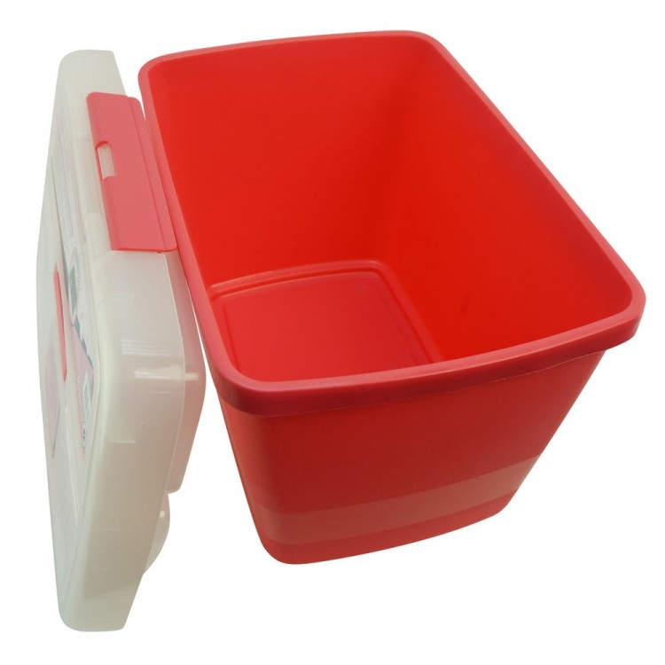 Hemline MR4608.PINK Контейнер с крышкой на защелке для хранения швейных принадлежностей