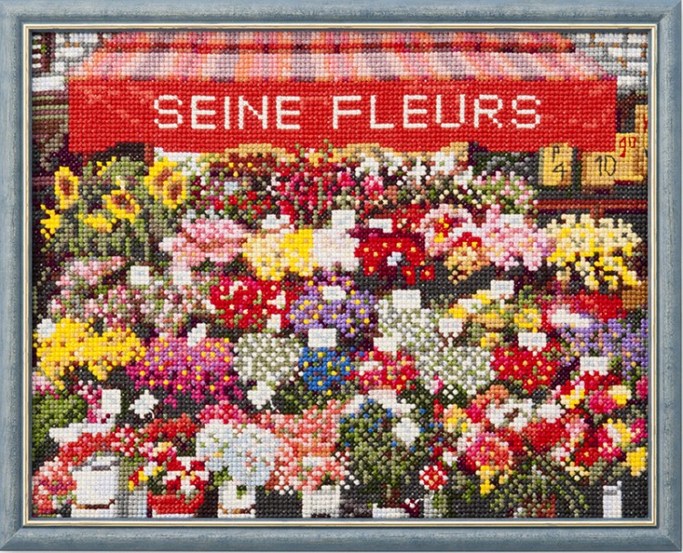 Набор для вышивания Lecien Corporation 713 Цветочный магазин в Париже